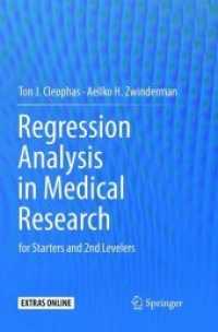 Regression Analysis in Medical Research : for Starters and 2nd Levelers