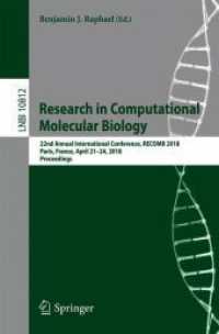 Research in Computational Molecular Biology : 22nd Annual International Conference, RECOMB 2018, Paris, France, April 21-24, 2018, Proceedings (Lecture Notes in Computer Science)