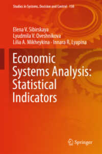 Economic Systems Analysis: Statistical Indicators (Studies in Systems, Decision and Control)