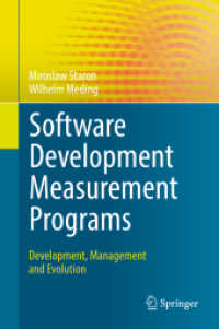 Software Development Measurement Programs : Development, Management and Evolution （2018）