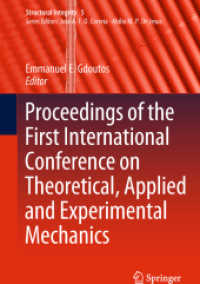 Proceedings of the First International Conference on Theoretical, Applied and Experimental Mechanics (Structural Integrity)