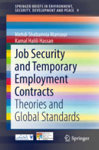 Job Security and Temporary Employment Contracts : Theories and Global Standards (Springerbriefs in Environment, Security, Development and Peace)