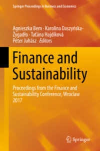 Finance and Sustainability : Proceedings from the Finance and Sustainability Conference, Wroclaw 2017 (Springer Proceedings in Business and Economics)