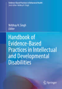 Handbook of Evidence-Based Practices in Intellectual and Developmental Disabilities (Evidence-based Practices in Behavioral Health)