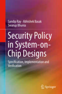 Security Policy in System-on-Chip Designs : Specification, Implementation and Verification