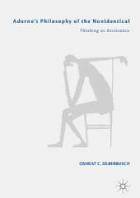 Adorno's Philosophy of the Nonidentical : Thinking as Resistance （2018）