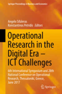 Operational Research in the Digital Era - ICT Challenges : 6th International Symposium and 28th National Conference on Operational Research, Thessaloniki, Greece, June 2017 (Springer Proceedings in Business and Economics)