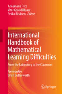 数学学習障害国際ハンドブック<br>International Handbook of Mathematical Learning Difficulties : From the Laboratory to the Classroom