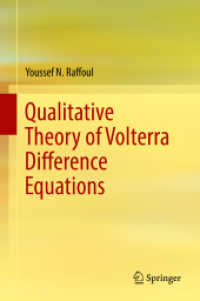 Qualitative Theory of Volterra Difference Equations （2018）