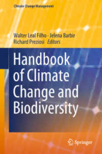 気候変動と生物多様性ハンドブック<br>Handbook of Climate Change and Biodiversity (Climate Change Management)