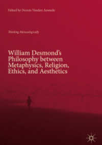 William Desmond's Philosophy between Metaphysics, Religion, Ethics, and Aesthetics : Thinking Metaxologically