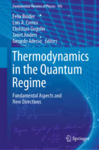 Thermodynamics in the Quantum Regime : Fundamental Aspects and New Directions (Fundamental Theories of Physics)