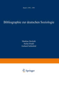 Bibliographie zur deutschen Soziologie : Band 4: 1992 - 1995 （2002）