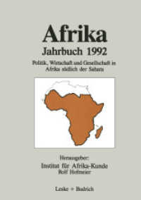Afrika Jahrbuch 1992 : Politik, Wirtschaft und Gesellschaft in Afrika südlich der Sahara （Softcover reprint of the original 1st ed. 1993. 2012. 400 S. 400 S. 3）