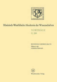 Nikaia in der römischen Kaiserzeit : 307. Sitzung am 17. Dezember 1986 in Düsseldorf (Rheinisch-Westfälische Akademie der Wissenschaften .289) （1987. 2012. 48 S. 48 S. 12 Abb., 4 Abb. in Farbe. 0 mm）