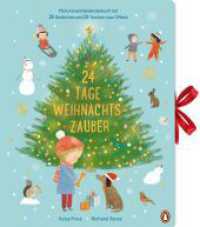 24 Tage Weihnachtszauber - Mein Adventskalenderbuch mit 24 Gedichten und 24 Türchen zum Öffnen : Ein Adventskalenderbuch mit Leporello-Faltung ab 3 Jahren. Ausgeklappt 2,5m breit （Deutsche Erstausgabe. 2023. 24 S. Mit farb. Illus, Leporello und Satin）