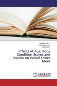 Effects of Age, Body Condition Scores and Season on Paired Testes Meas （2017. 56 S. 220 mm）