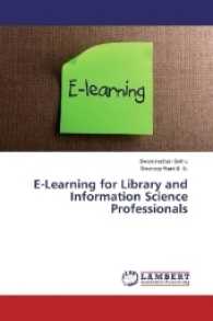 E-Learning for Library and Information Science Professionals （2017. 108 S. 220 mm）