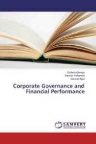 Corporate Governance and Financial Performance （2017. 56 S. 220 mm）