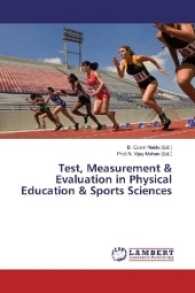Test, Measurement & Evaluation in Physical Education & Sports Sciences （2017. 196 S. 220 mm）