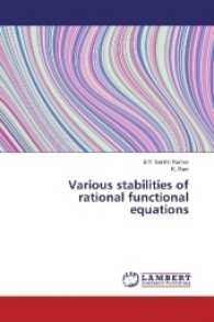 Various stabilities of rational functional equations （2017. 64 S. 220 mm）