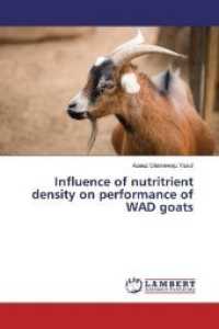 Influence of nutritrient density on performance of WAD goats （2019. 116 S. 220 mm）