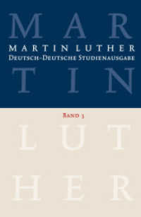 Deutsch-Deutsche Studienausgabe. 3 Martin Luther: Deutsch-Deutsche Studienausgabe Band 3 : Christ und Welt (Hrsg. u. eingel. von Hellmut Zschoch) （2016. 952 S. 21 cm）