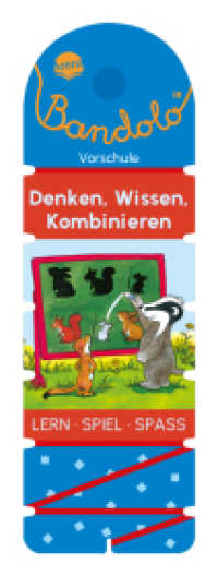 Bandolo. Denken, Wissen, Kombinieren : Lernspiel mit Lösungskontrolle für Kinder ab 5 Jahren (Bandolo 0) （2023. 32 S. Mit Lösungsschnur. 234.00 mm）