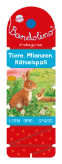 Bandolino. Tiere, Pflanzen, Rätselspaß : Lernspiel mit Lösungskontrolle für Kinder ab 4 Jahren (Bandolino 0) （2023. 32 S. Mit Lösungsschnur. 232.00 mm）