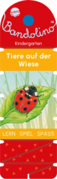Bandolino. Tiere auf der Wiese : Lernspiel mit Lösungskontrolle für Kinder ab 4 Jahren (Bandolino) （2025. 32 S. Mit Lösungsschnur. 232.00 mm）