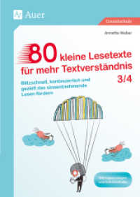 80 kleine Lesetexte für mehr Textverständnis 3/4 : Blitzschnell, kontinuierlich und gezielt das sinnentnehmende Lesen fördern (3. und 4. Klasse) （4. Aufl. 2025. 108 S. 296 mm）