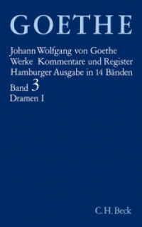 Goethes Werke  Bd. 3: Dramatische Dichtungen I Tl.1 : Faust: Der Tragödie erster Teil. Der Tragödie zweiter Teil. Urfaust （Neuaufl. 2012. 777 S. 180 mm）