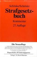 ドイツ刑法コメンタール（第２７版）<br>Strafgesetzbuch (StGB), Kommentar （27., neubearb. Aufl. 2006. XXXII, 2881 S. 24,5 cm）