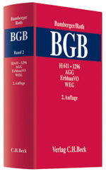 Kommentar zum Bürgerlichen Gesetzbuch (BGB). Bd.2 §§ 611-1296, AGG, ErbbauVO, WEG （2. Aufl. Stand Aug. 2007. 2008. XXXVII, 2725 S. 25,5 cm）