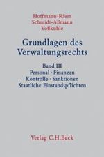 ドイツ行政法の基礎（第３巻）<br>Grundlagen des Verwaltungsrechts. Bd.3 Personal, Finanzen, Kontrolle, Sanktionen, Staatliche Einstandspflichten （2009. XLVI, 1362 S. 24,5 cm）