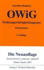 OWiG, Ordnungswidrigkeitengesetz, Kommentar （2. Aufl. Stand Januar. 2007. XXII, 667 S. 18,5 cm）