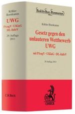 ドイツ不正競争禁止法コメンタール（第２９版）<br>Gesetz gegen den unlauteren Wettbewerb (UWG), Kommentar : Preisangabenverordnung, Unterlassungsklagengesetz (Beck'sche Kurz-Kommentare Bd.13A) （29., neubearb. Aufl. 2010. 2000 S. 24,5 cm）