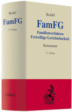 Familienverfahren, Freiwillige Gerichtsbarkeit (FamFG), Kommentar : Kommentar zum Gesetz über das Verfahren in Familiensachen und die Angelegenheiten der freiwilligen Gerichtsbarkeit （17., überarb. Aufl. Stand April. 2011. XLVI, 2614 S. 24,5 cm）