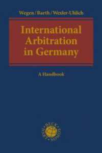 International Arbitration in Germany : A Handbook （2019. 300 S. 240 mm）