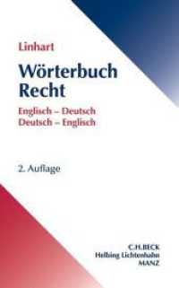 Wörterbuch Recht : Englisch - Deutsch / Deutsch - Englisch (Beck'sche Rechts- und Wirtschaftswörterbücher)