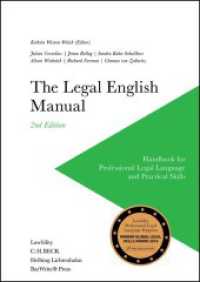 The Legal English Manual : Handbook for Professional Legal Language and Practical Skills （2. Aufl. 285 S. 240 mm）