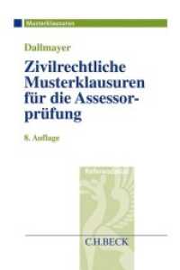 Zivilrechtliche Musterklausuren für die Assessorprüfung (Musterklausuren)