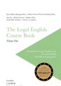 The Legal English Course Book Vol.1 : Professional Legal English and Practical Skills (PLEPS Examination) (The Legal English Course Book .1) （2018. 157 S. 24 cm）