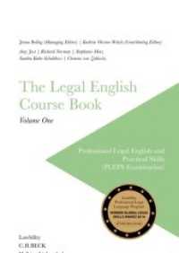 The Legal English Course Book Vol.1 : Professional Legal English and Practical Skills (PLEPS Examination) (The Legal English Course Book .1) （2018. 157 S. 240 mm）