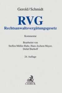 Rechtsanwaltsvergütungsgesetz (Graue Kommentar)