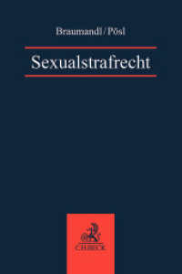 Sexualstrafrecht （2024. 320 S. 240 mm）