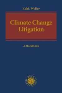 Climate Change Litigation : A Handbook （2020. XXXI, 565 S. 240 mm）