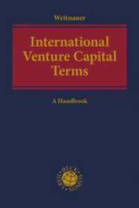 International Venture Capital Terms : A Handbook （2022. XIX, 909 S. 240 mm）
