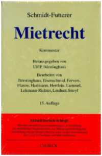 Mietrecht， Kommentar : Großkommentar des Wohn- und Gewerberaummietrechts (Grauer Kommentar)