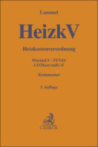 Heizkostenverordnung (Gelbe Erläuterungsbücher) （5. Aufl. 2022. XIV, 392 S. 194 mm）